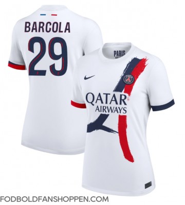 Paris Saint-Germain Bradley Barcola #29 Udebanetrøje Dame 2024-25 Kortærmet
